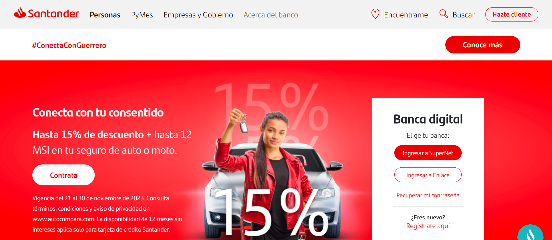 Qué es dinero creciente Santander